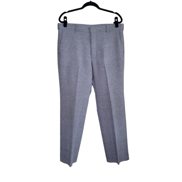 Levi's Action Slacks Vintage 90s Flat Front Dress Pants Men's 34x30 Blue Gray - Picture 1 of 8